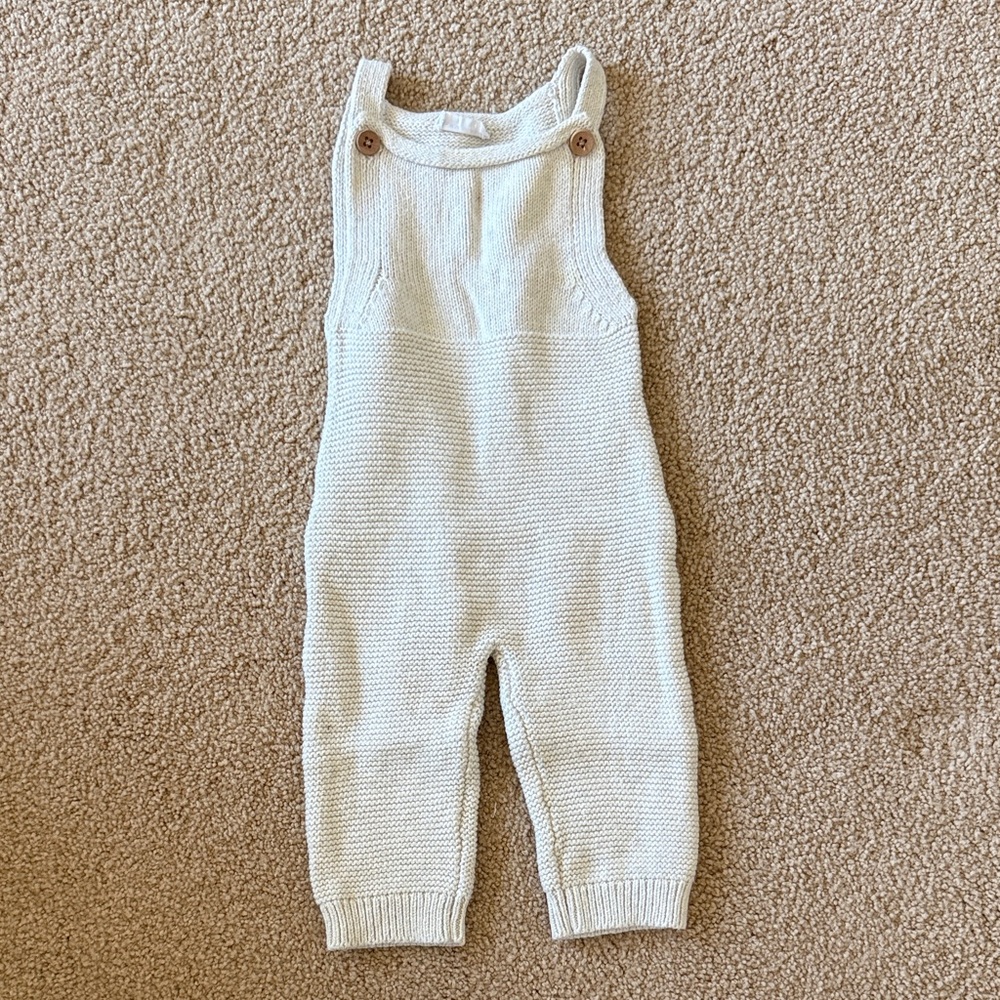 Jamie Kay knitted overalls